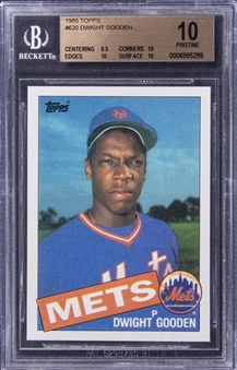 1985 Topps #620 Dwight Gooden Rookie Card - BGS PRISTINE 10